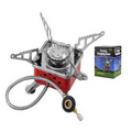 Portable Camping Stove w/ Screw-In Bottle